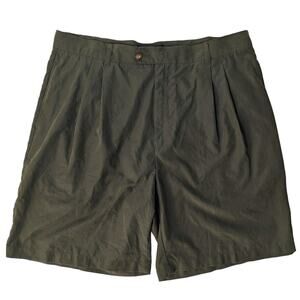 Vintage Pleated Green Shorts